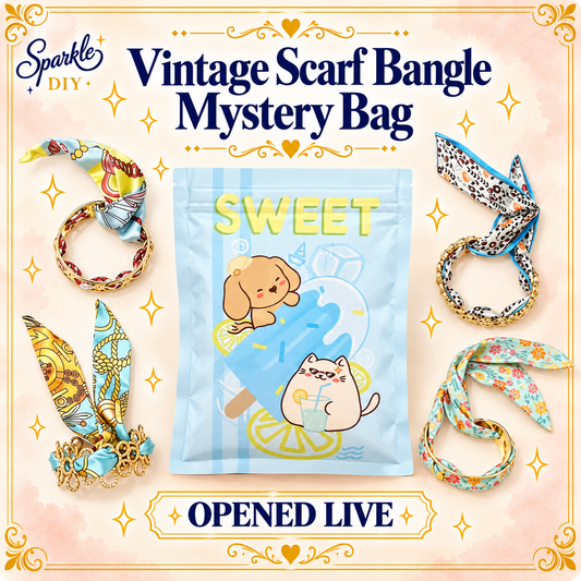 Vintage Scarf Bangle Mystery Bag – Opened Live