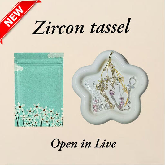 【Neu eingetroffen 】 💖】Zirkon Quasten Blind Bags – Öffnen in der Live-Show