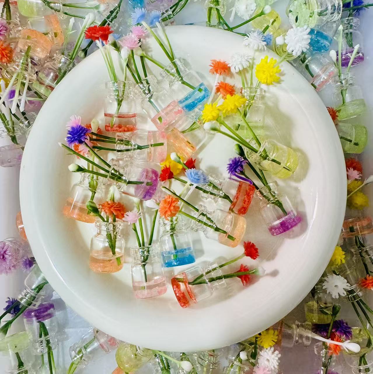 Flower Bottle Ornament Mix