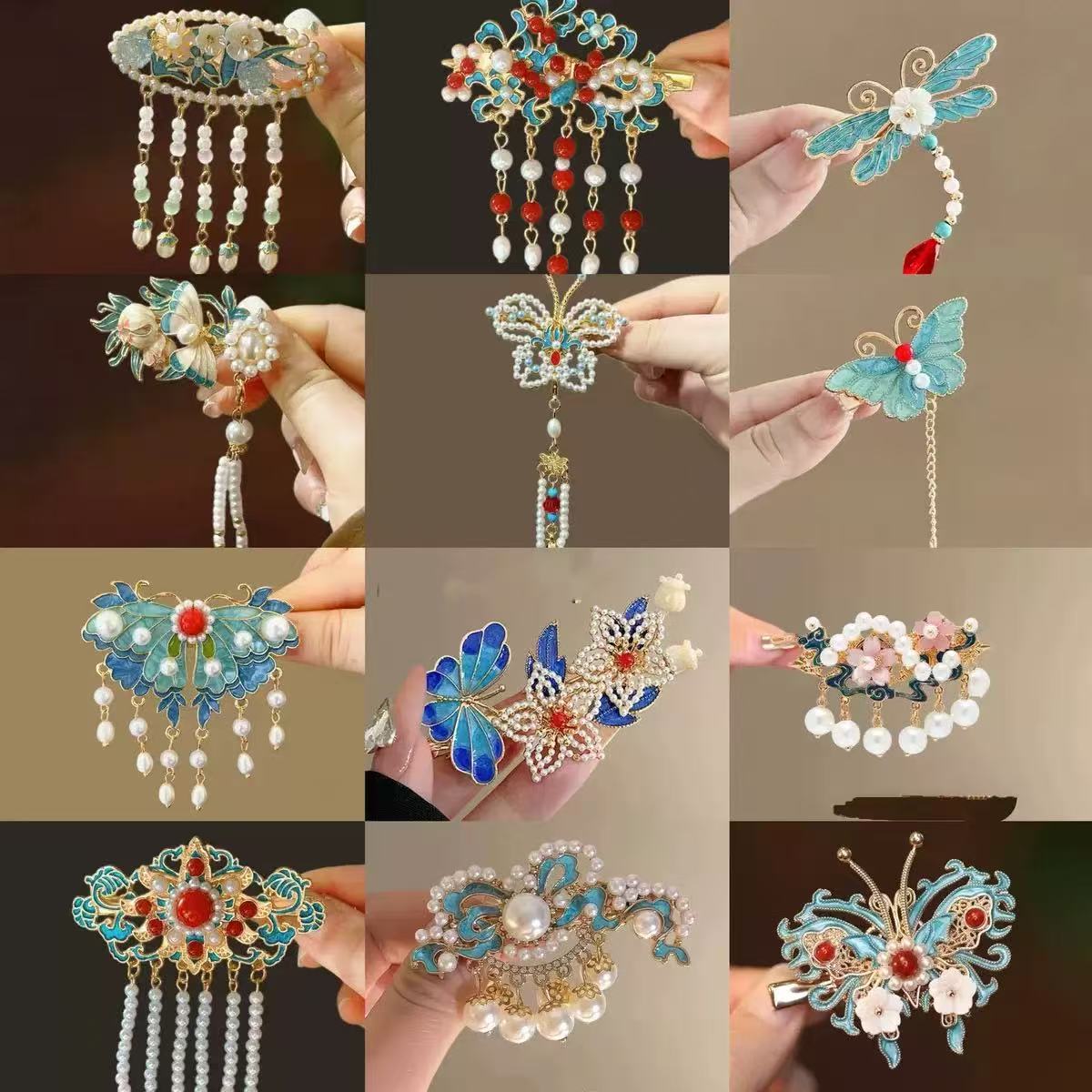 Vintage Enamel Hair Clip Mystery Bag – Opened Live