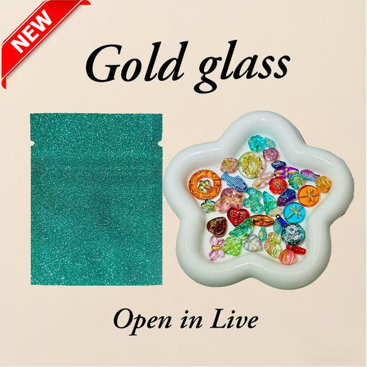 【Nieuw】Gouden glazen verrassingszakje - Openen in live