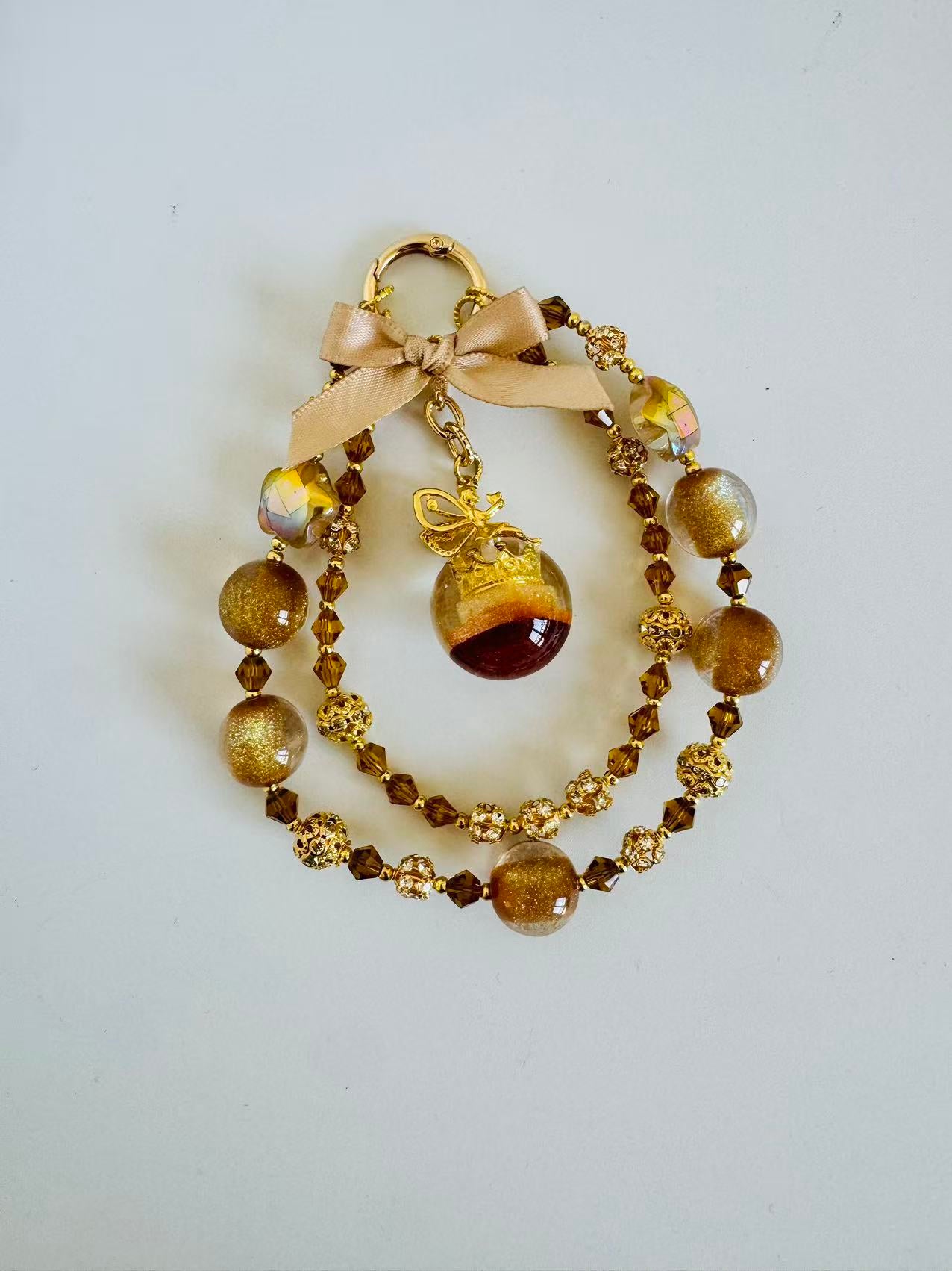 Brown Sparkle Beads Mix