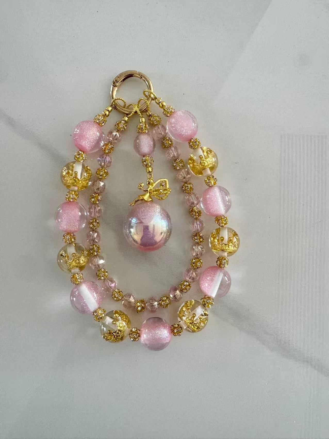 Pink royalty sparle beads Mix