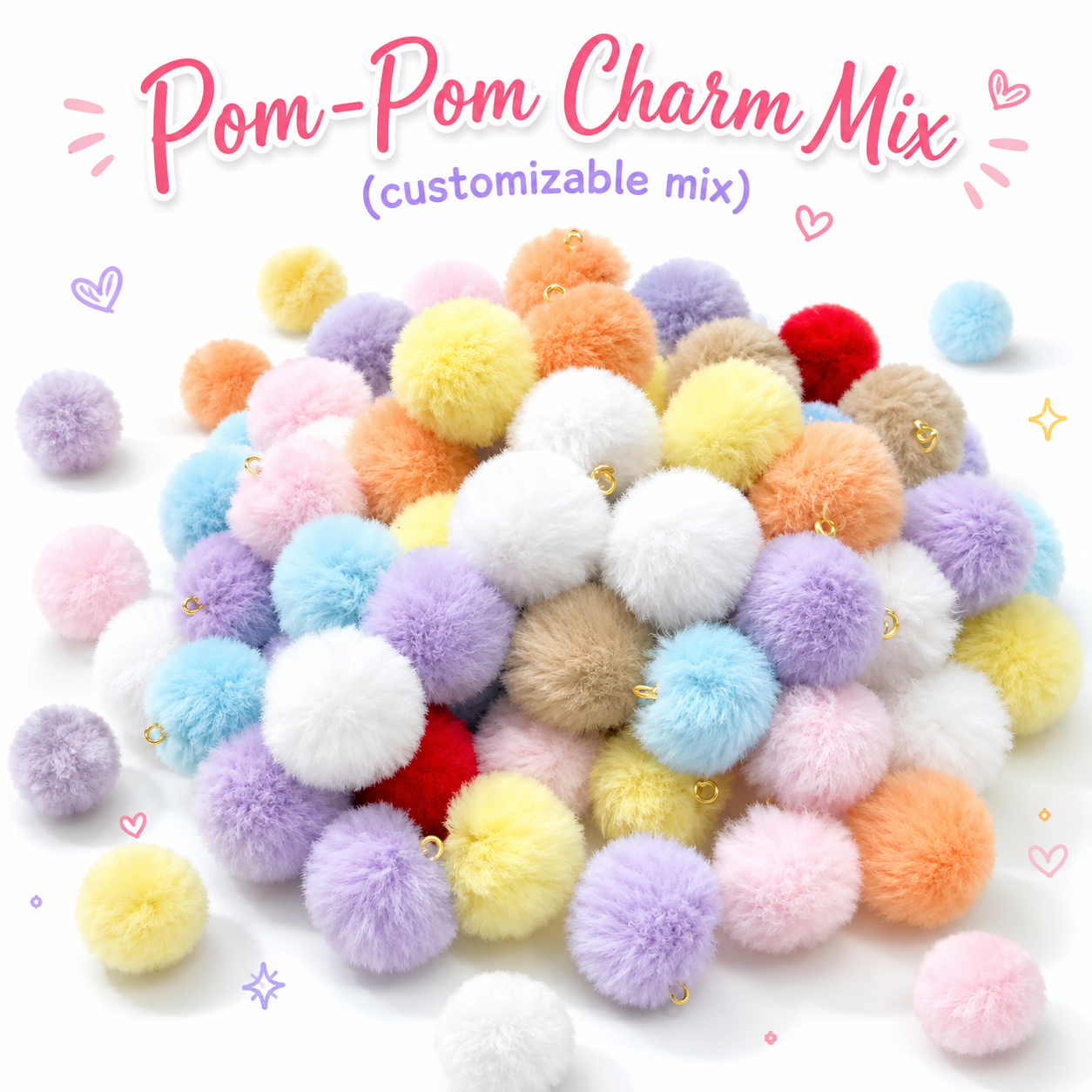 Pom-Pom Charm Mix (customizable mix)