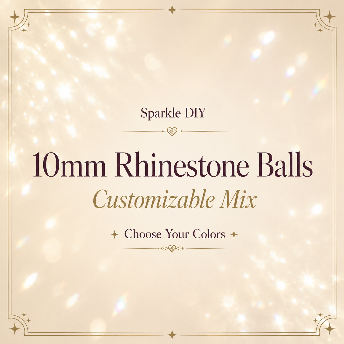 10mm Rhinestone Balls (customizable mix)