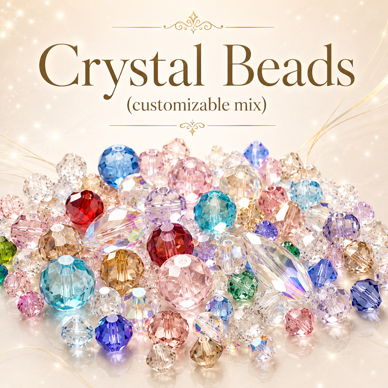 Crystal beads (customizable mix)
