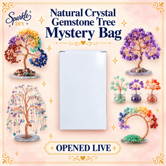 Natural Crystal Gemstone Tree Mystery Bag – Opened Live