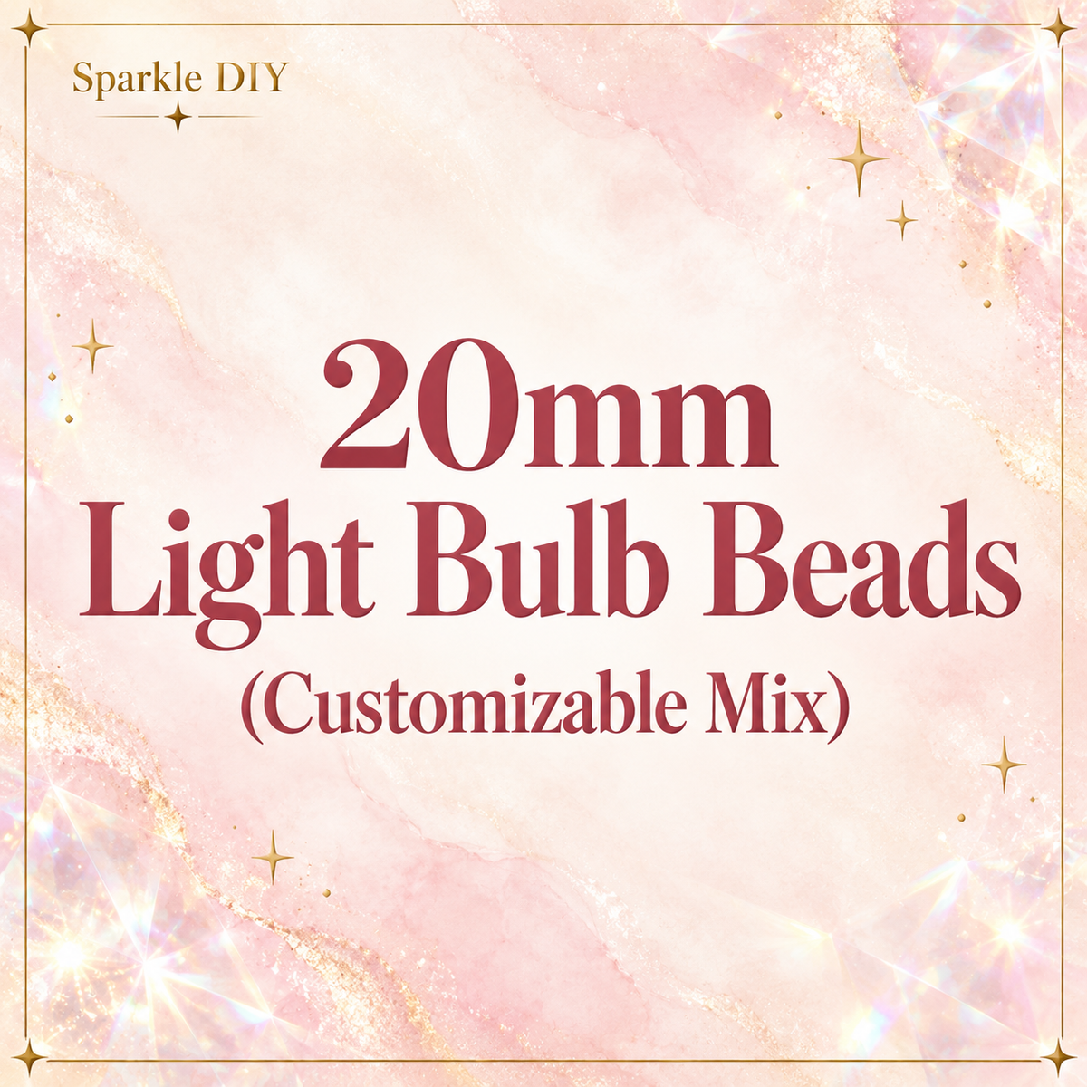 20mm Light Bulb Beads (Customizable Mix)