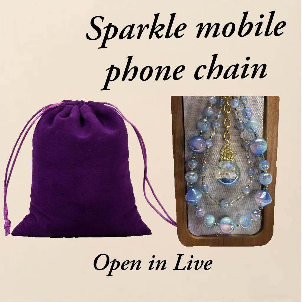 Sparkle mobile phone chain