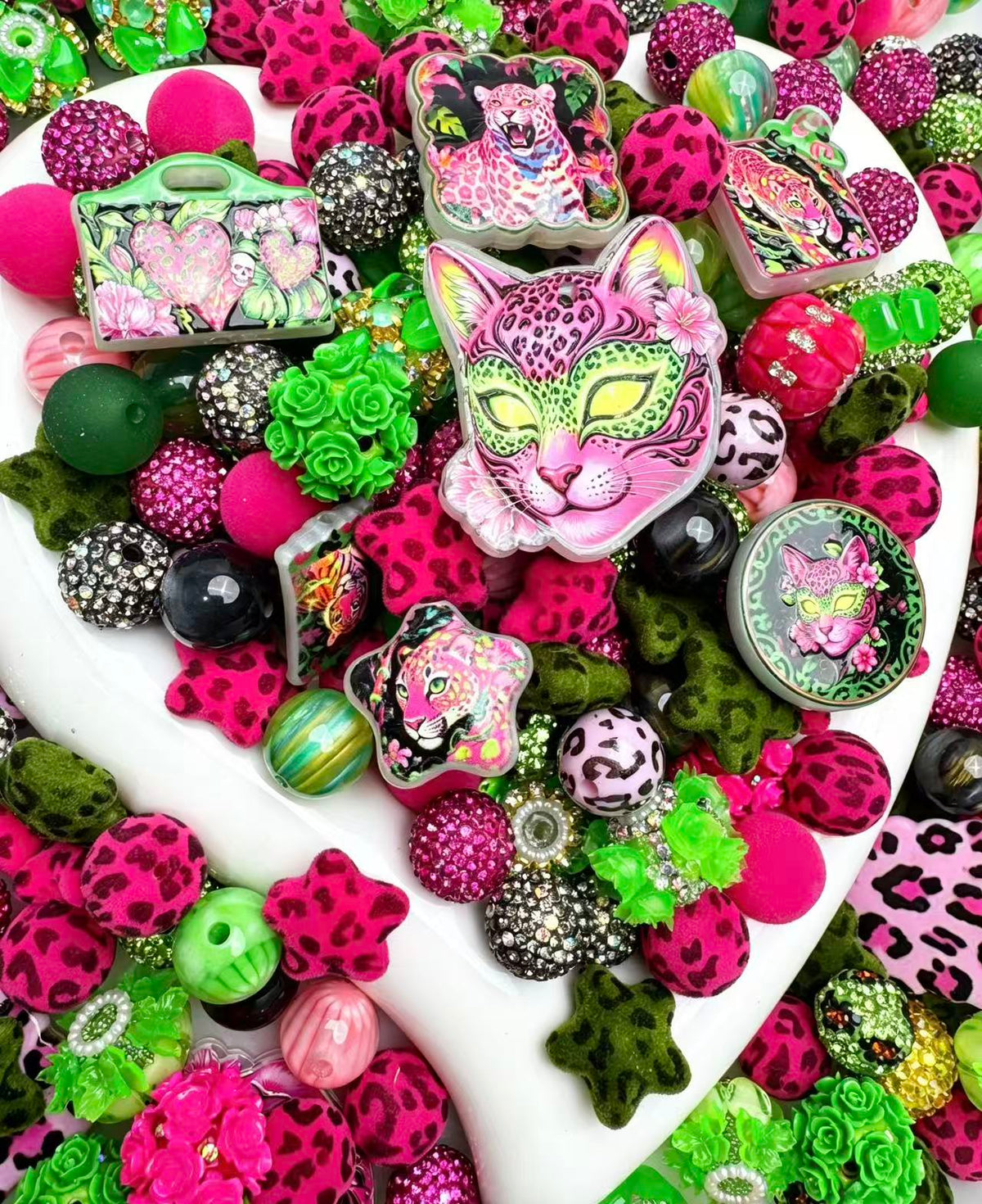 Wild Pink Leopard Mix