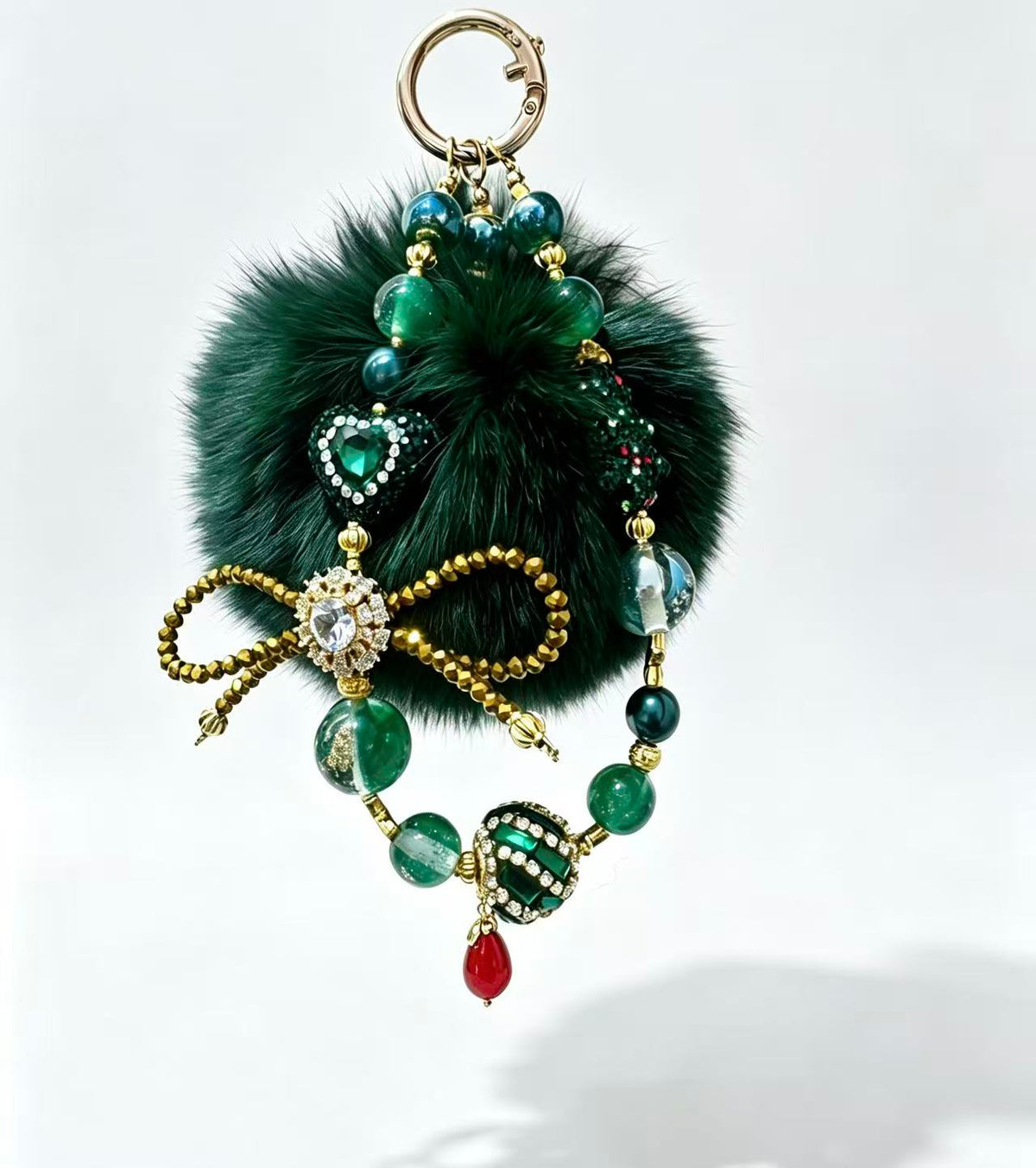 Emerald Christmas Charm Mix
