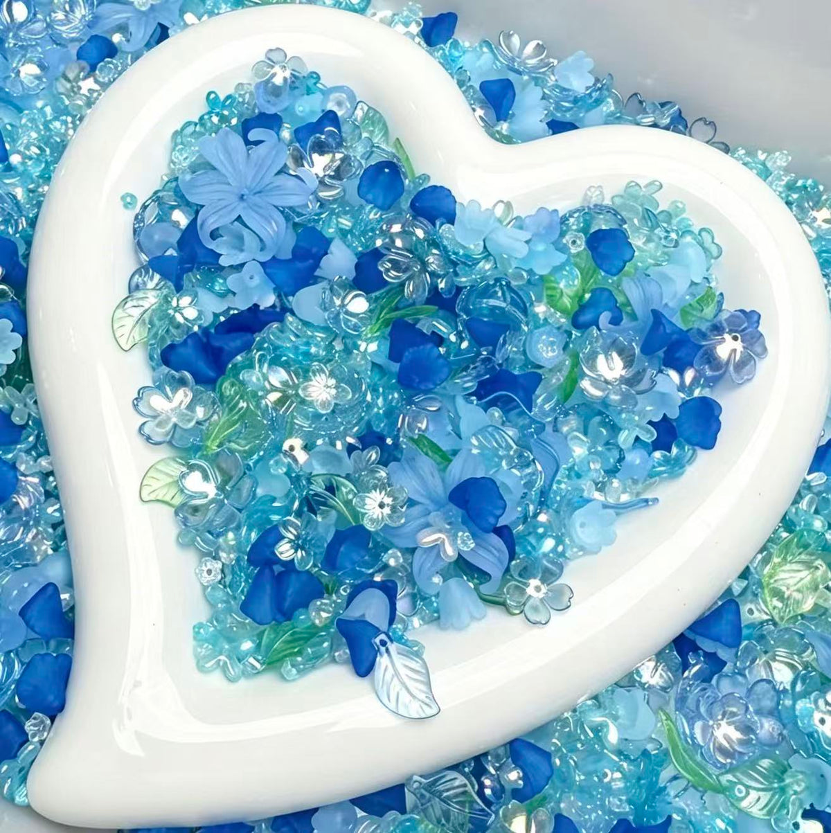 Blue flowers mix