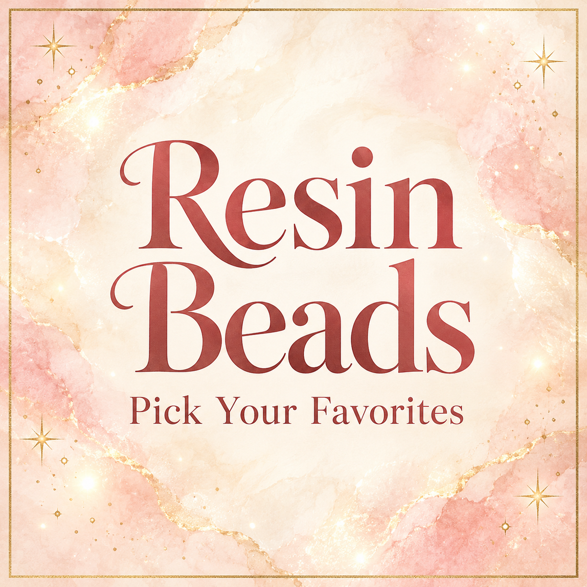 Resin Beads  (Customizable Mix)