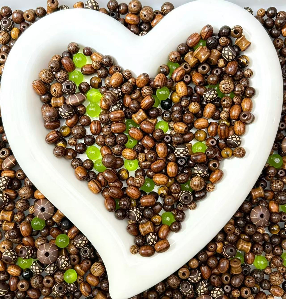 Woodland Jade Bead Mix