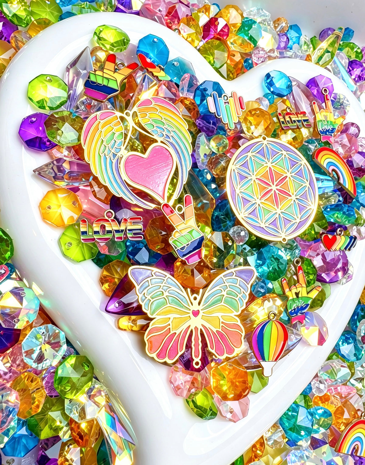 Rainbow Candy Sun Catcher Mix