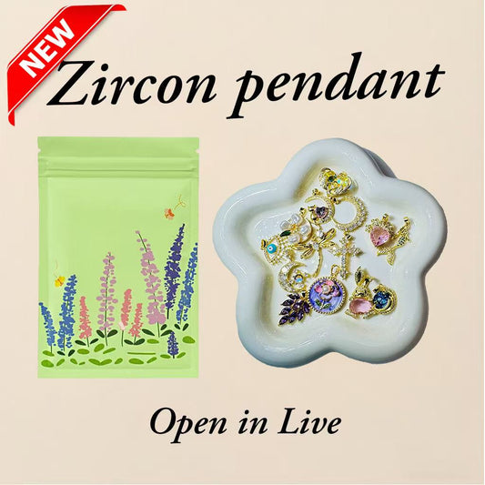 【New 💖】Zircon necklace Pendant Blind Bags- Open in live
