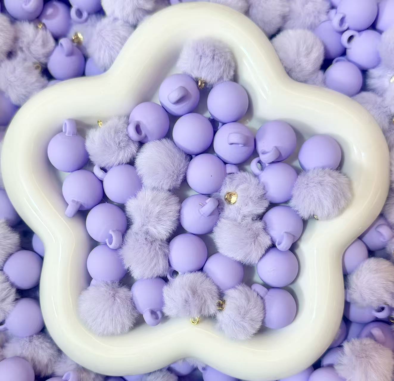 Purple car hanging beads Mix