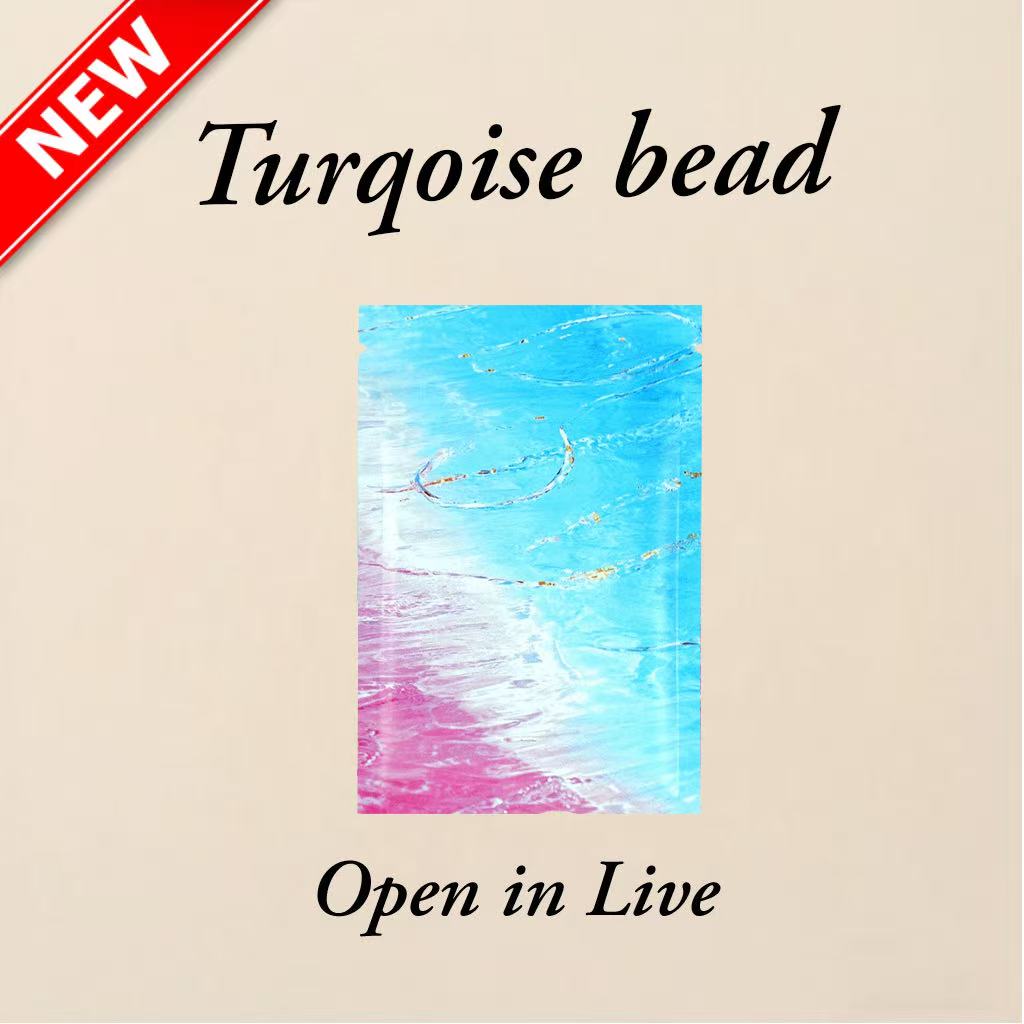 【Nieuw 💖】Turquoise kralen Blind Bags - Open live