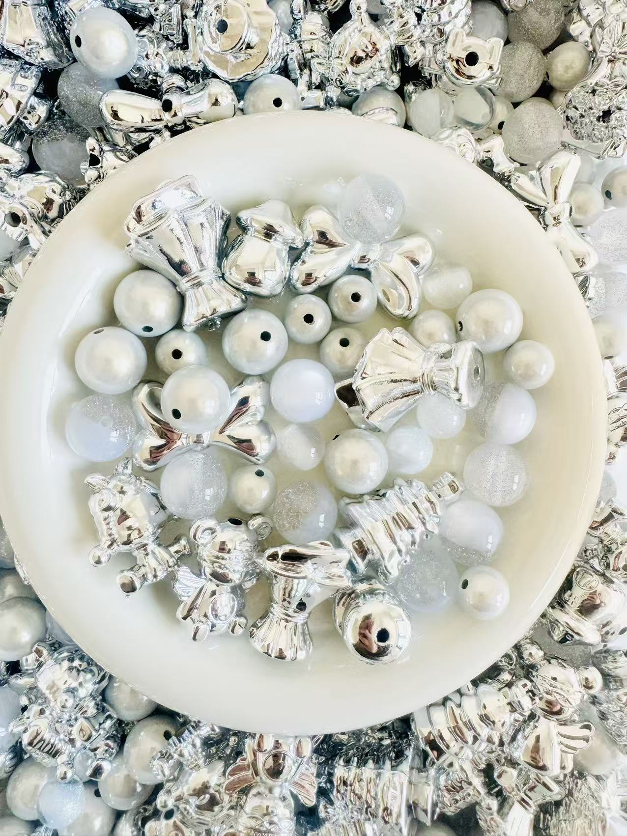 Sliver Whimsy Beads MIX