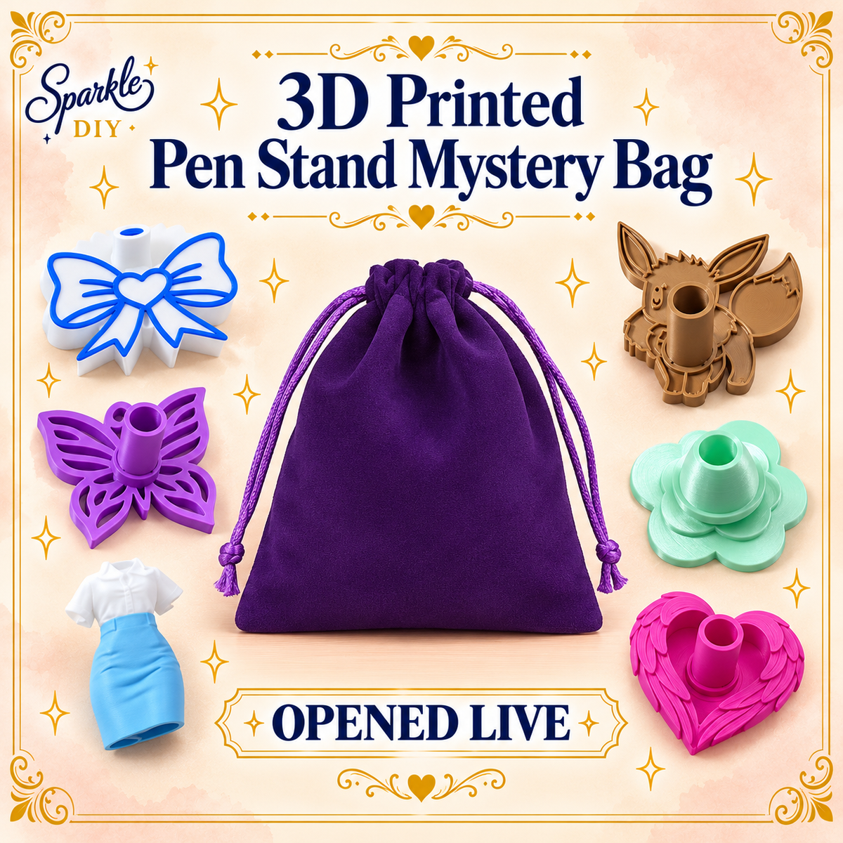 3D Printed Pen Stand Mystery Bag – Opened Live