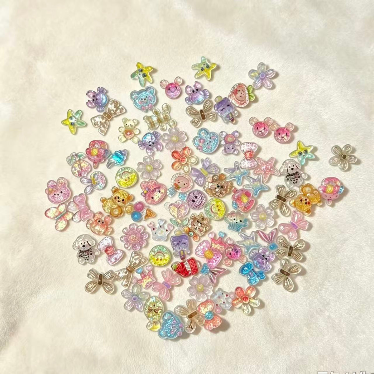 Glitter Resin Flatback Mystery Bag – Opened Live