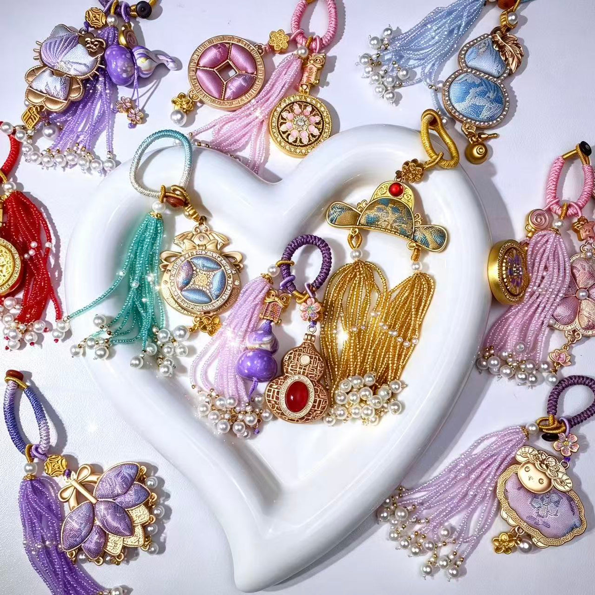 Song Brocade Charm Mystery Bag for Phone/Keychain – Opened Live