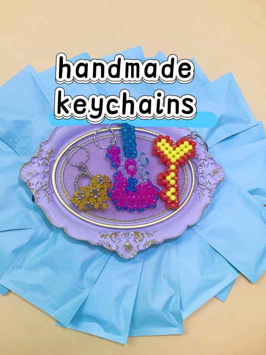 Handmade bead keychain Lucky Bags Open in live