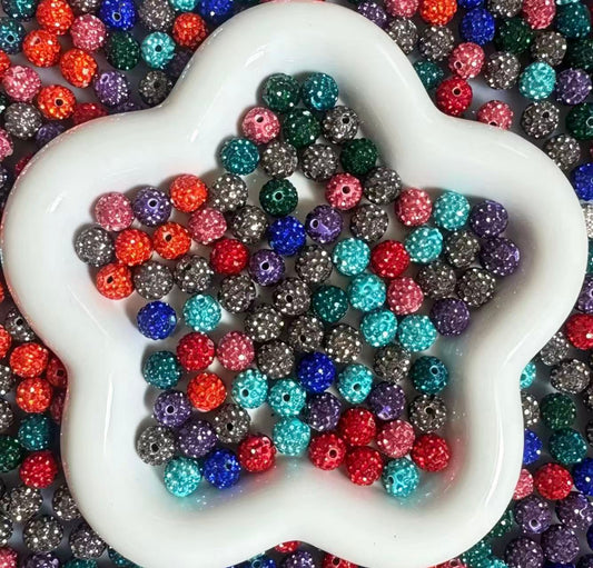 10mm Rhinestone Balls Mix