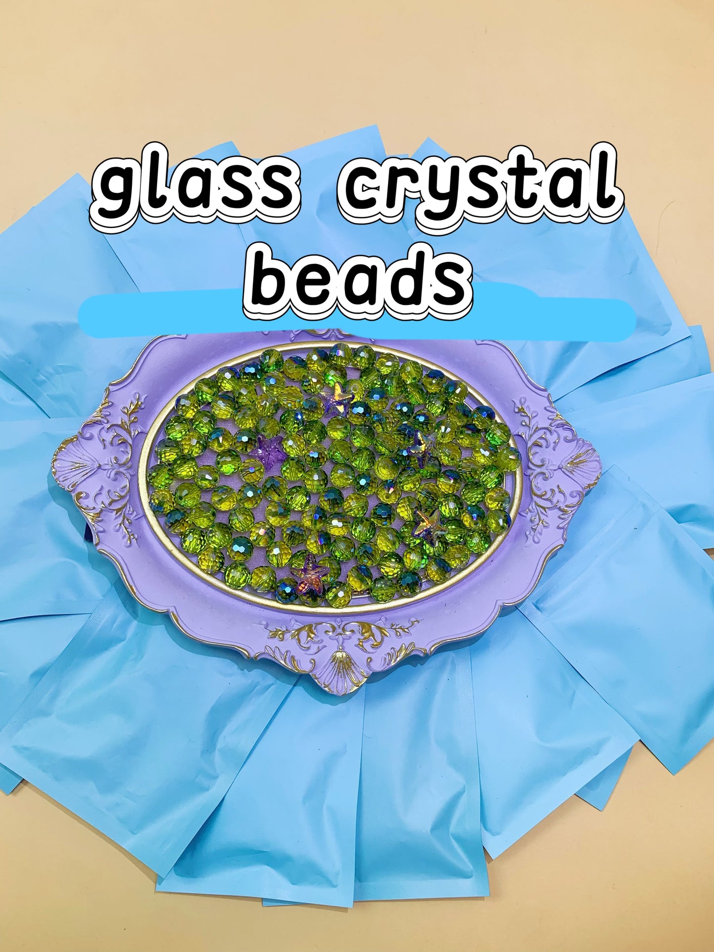 Bling Glass Crystal Beads Lucky Bags -- Open in Live