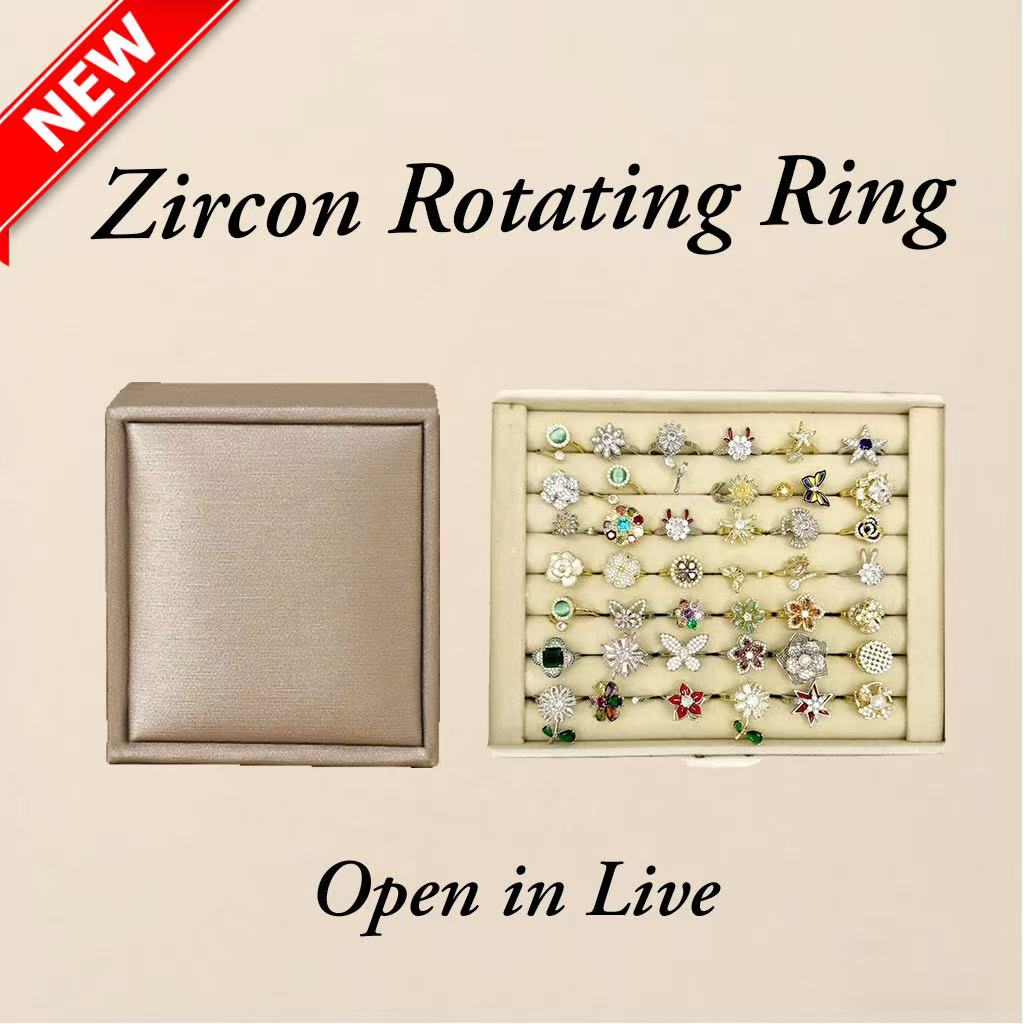 【New 💖】Zircon Rotating Ring Blind Bags- Open in live
