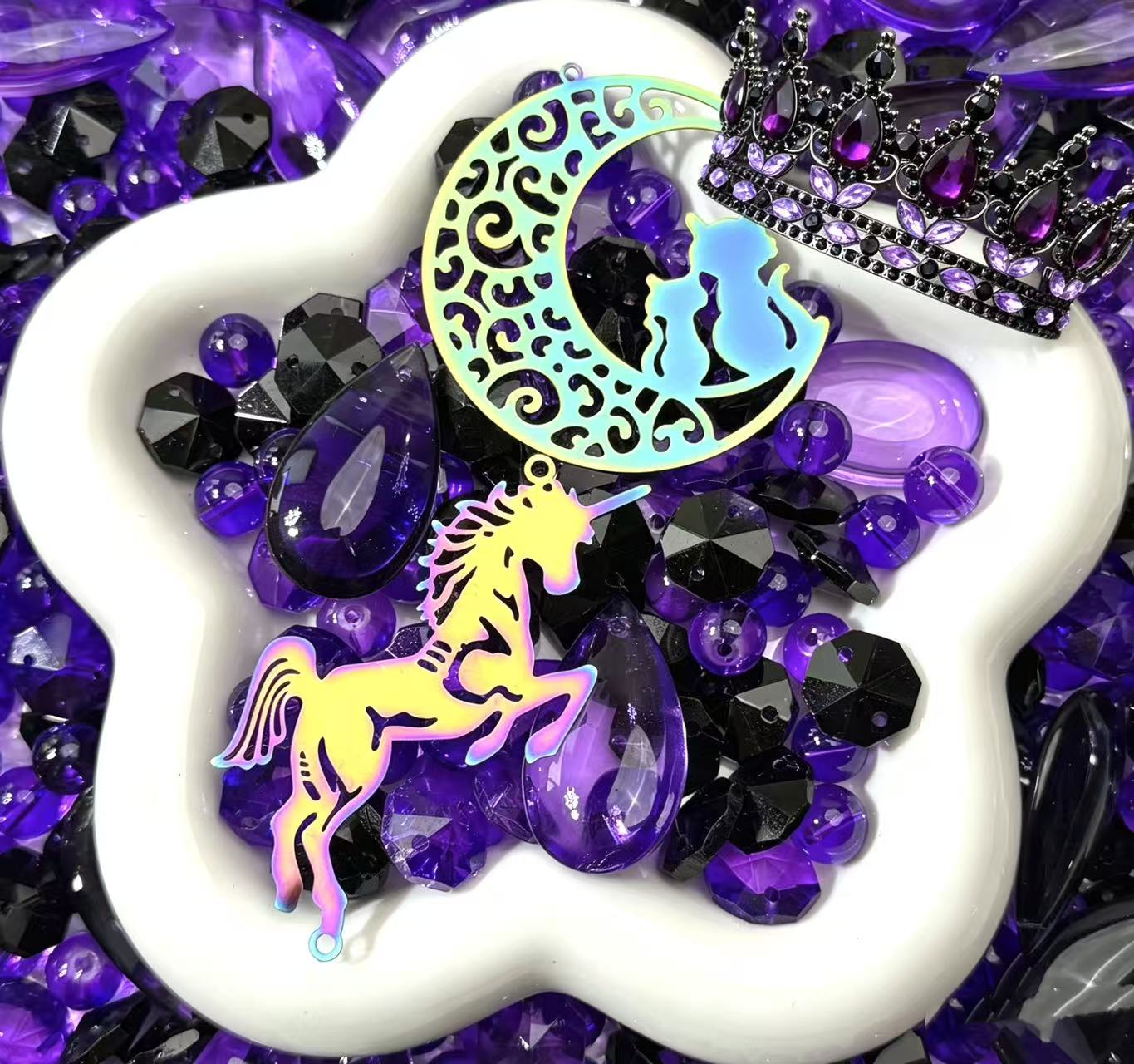 Amethyst-Einhorn-Mix