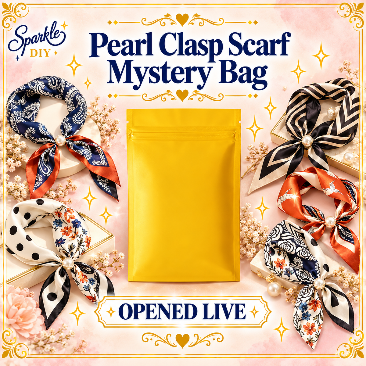 Pearl Clasp Scarf Mystery Bag – Opened Live