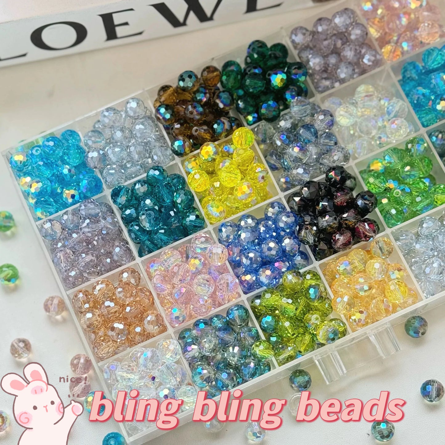 Bling Glass Crystal Beads Lucky Bags -- Open in Live
