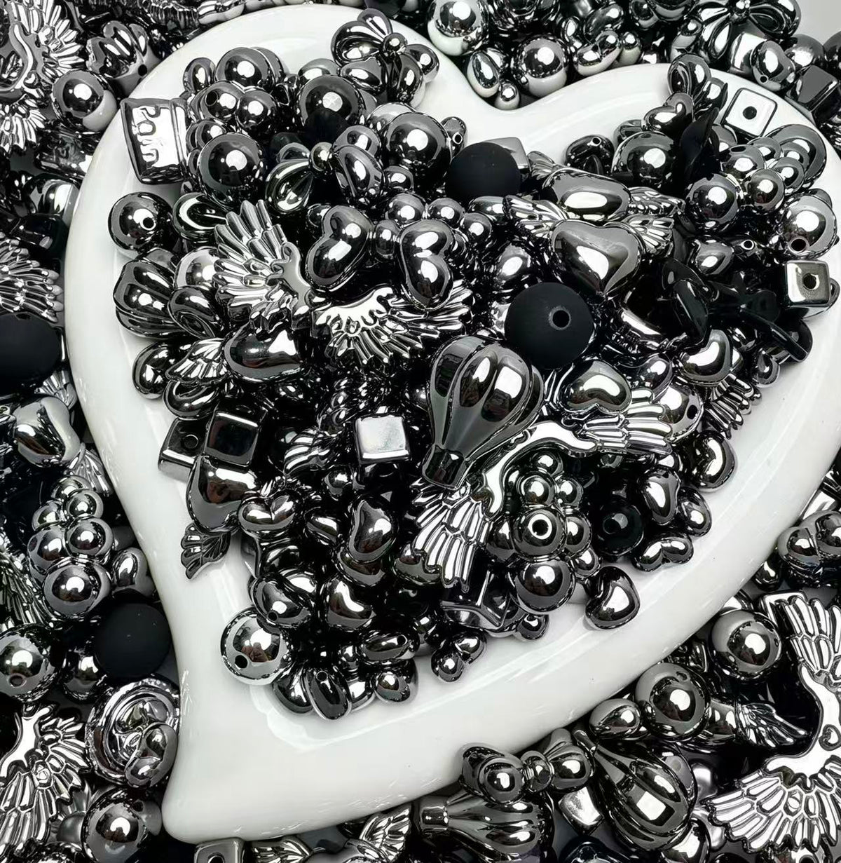 【BOGO】Black & Silver Glam Mix
