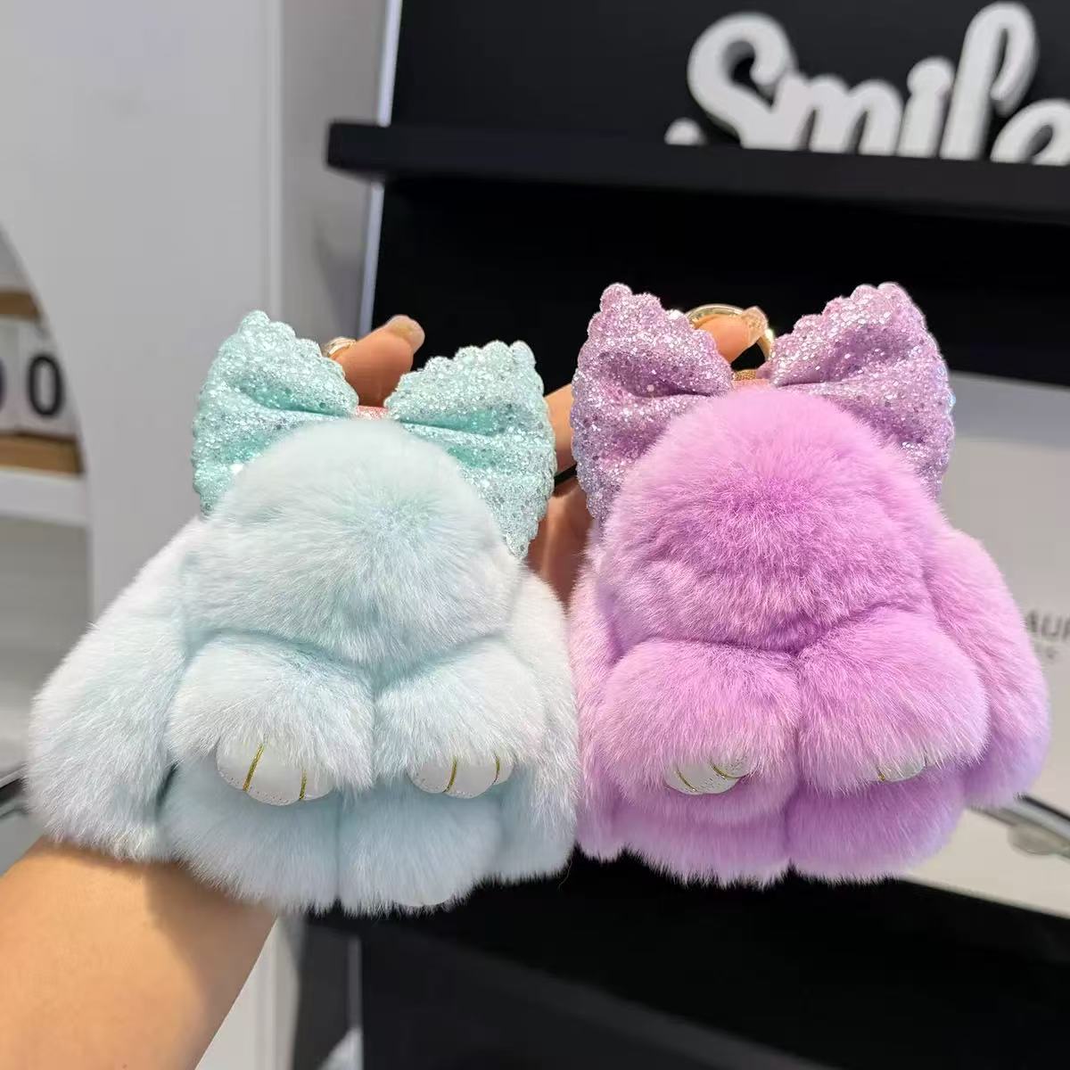 Fluffy Bunny Keychain – Random Pick – Opened Live