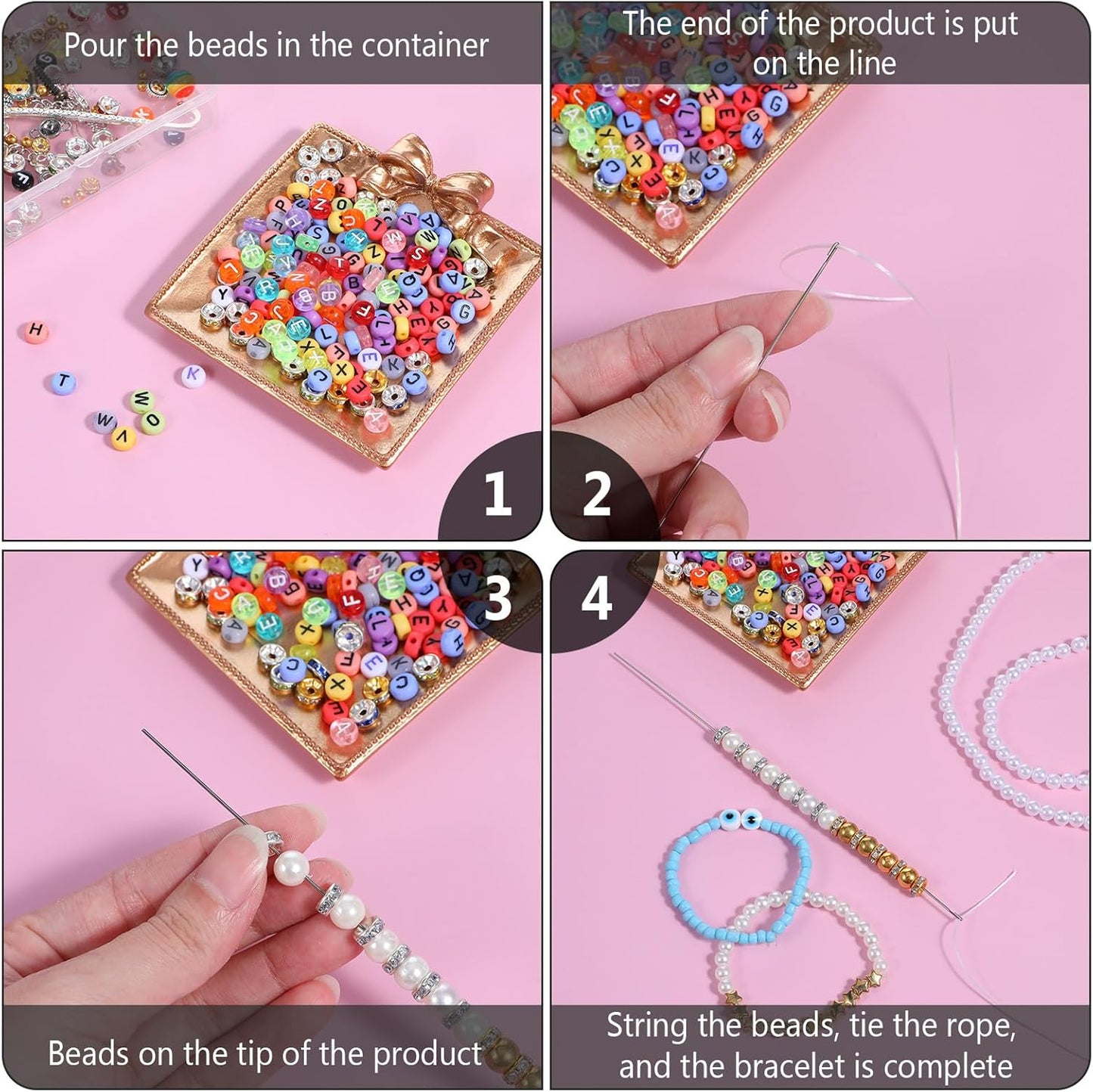 6 PCS Beading Needles（(0.4/0.5/0.6/0.7/0.8/0.9mm)）