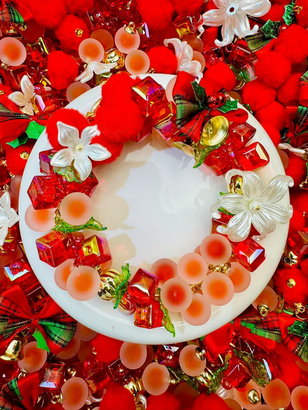 Xmas Red & Shine car hanger mix