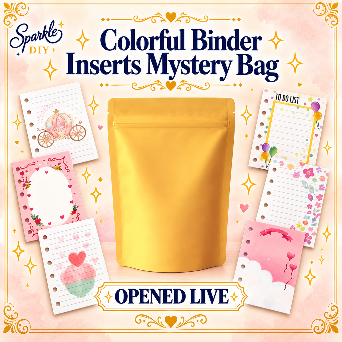 Colorful Binder Inserts Mystery Bag – Opened Live