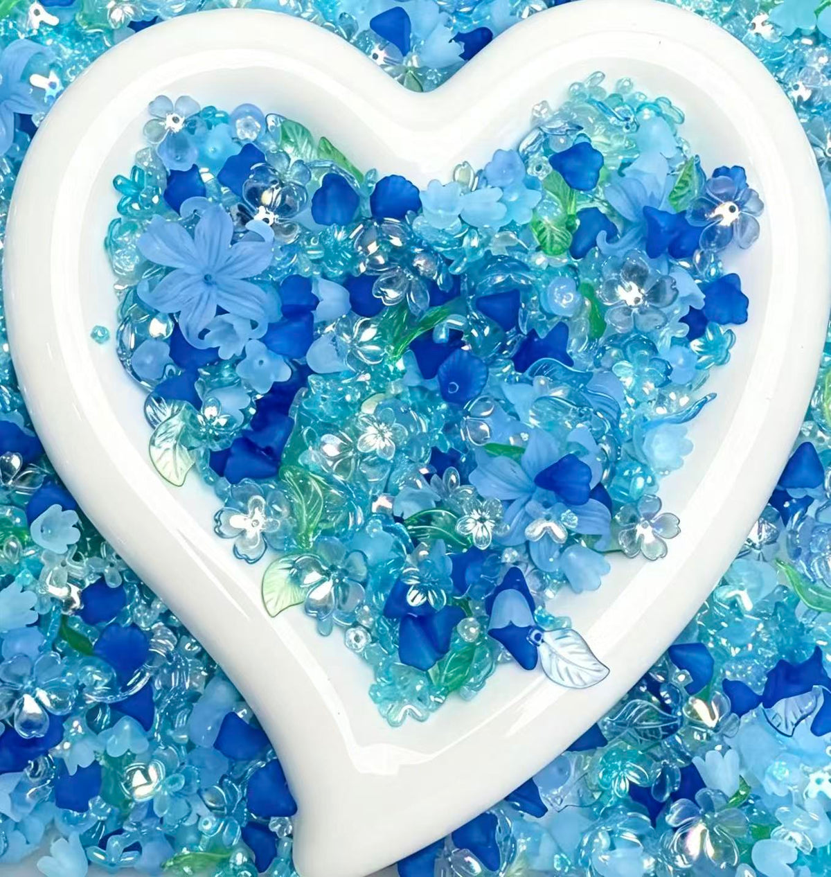 Blue flowers mix