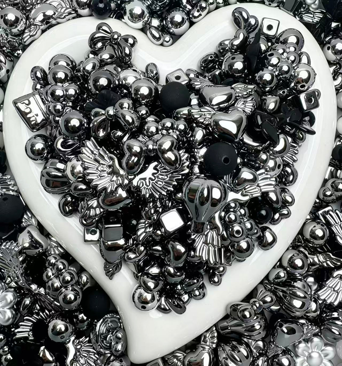 【BOGO】Black & Silver Glam Mix
