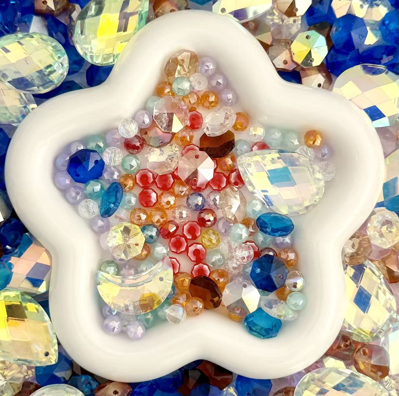 Rainbow Heart Sun Catcher Mix