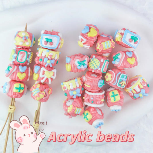 DIY Acrylic Beads Blind Bags for Beadable Pen/ Key Chain - Open in live