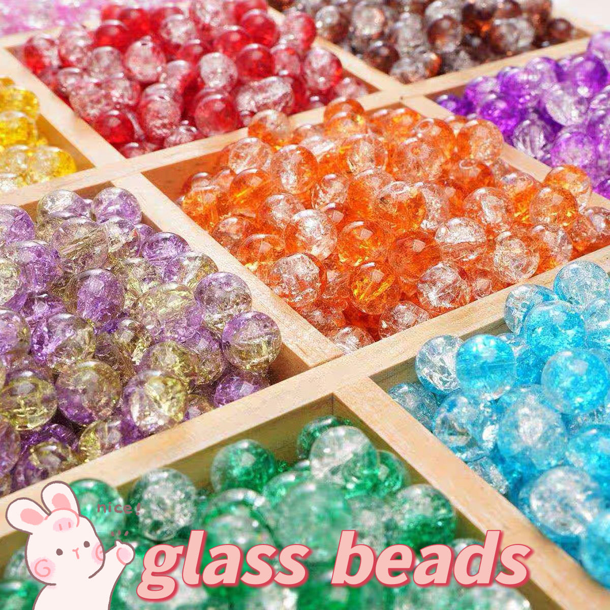 DIY Glass Beads Lucky Bags - Open in Live
