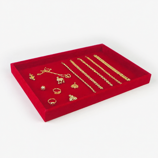 Red Jewelry Plate