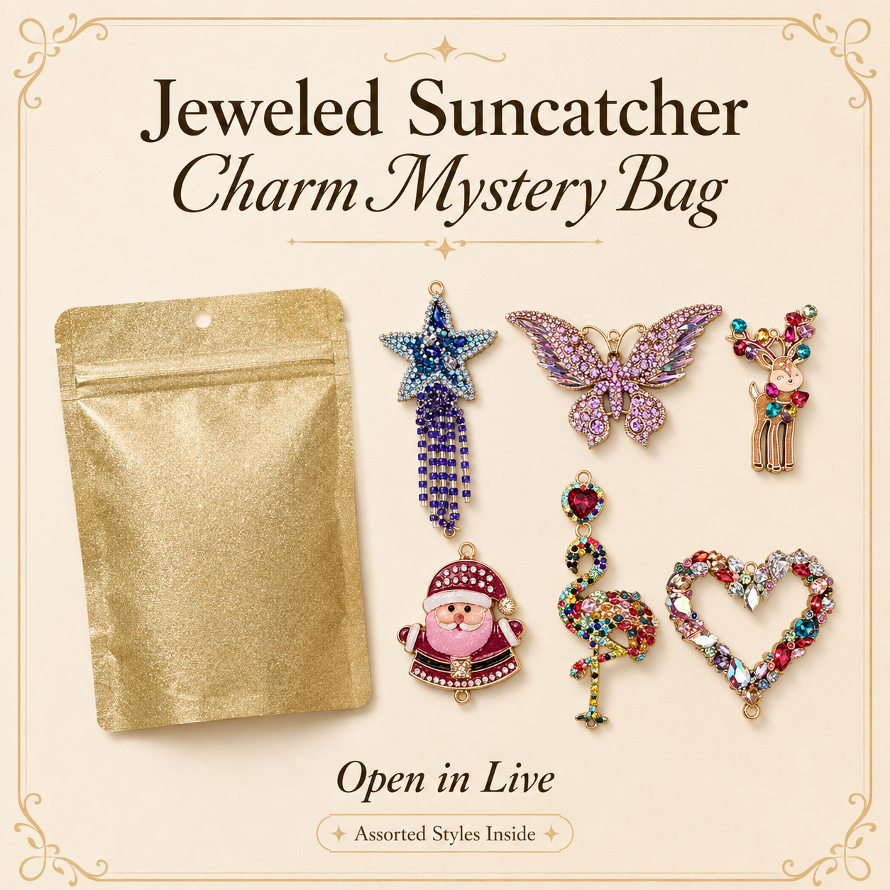 Jeweled Suncatcher Charm Mystery Bag