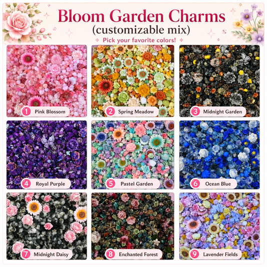 Bloom Garden Charms (customizable mix)