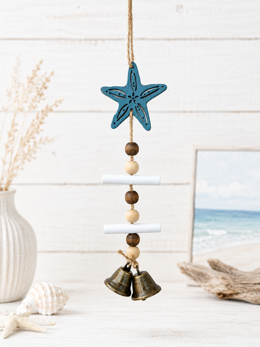 Coastal Snowflake Wood Bead Mix