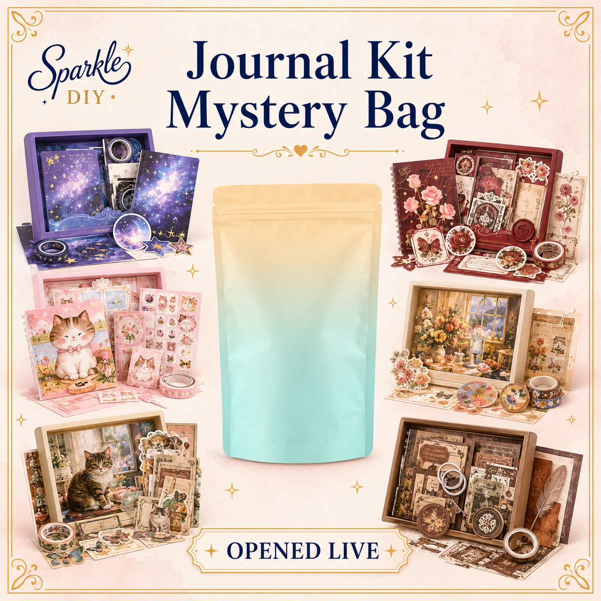 Journal Kit Mystery Bag – Opened Live