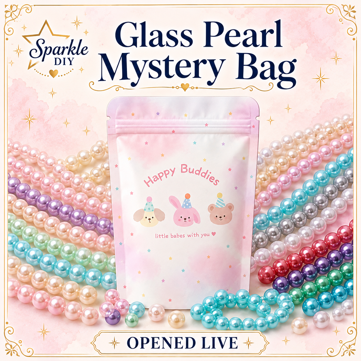 Glass Pearl Mystery Bag – Opened Live