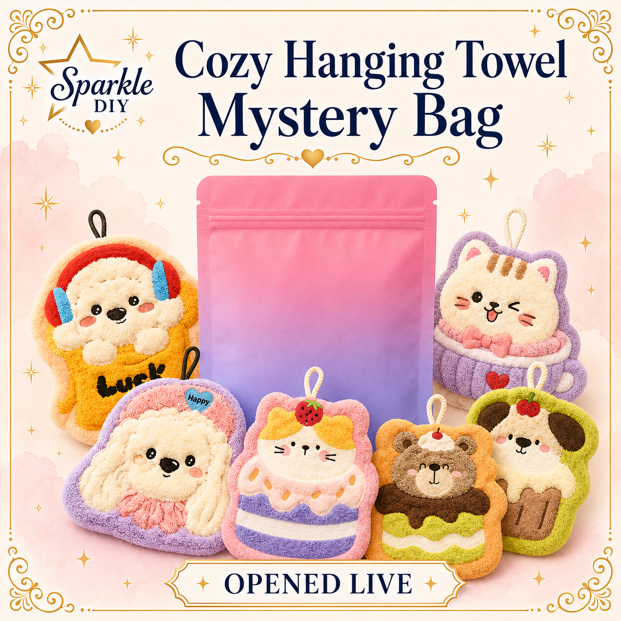 Cozy Hanging Towel Mystery Bag – Opened Live